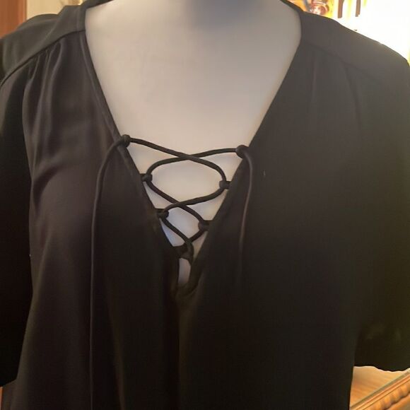 Lucky Brand Lace Up Dress - L - Picture 2 of 7